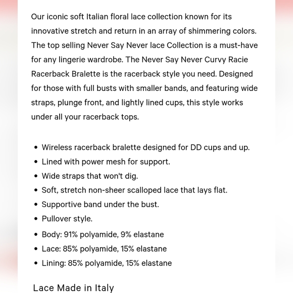 Cosabella Never Say Never Racie Racerback Black Lace Bralette NWT S - Picture 6 of 6